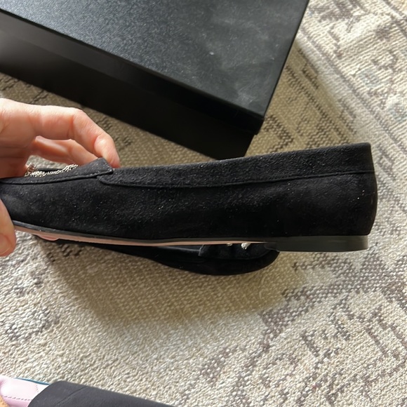 CHANEL black woven chain double Cs loafers - Picture 8 of 15